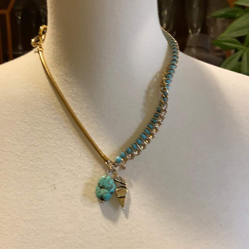 Diane von Furstenberg TURQUOISE dree necklace